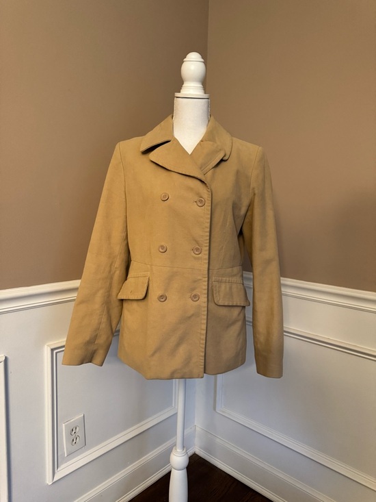 GAP Jackets & Blazers - GAP Double-Breasted Peacoat in Camel